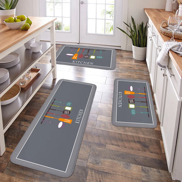 Tapis polyvalent pour cuisine antidérapant et ultra absorbant
