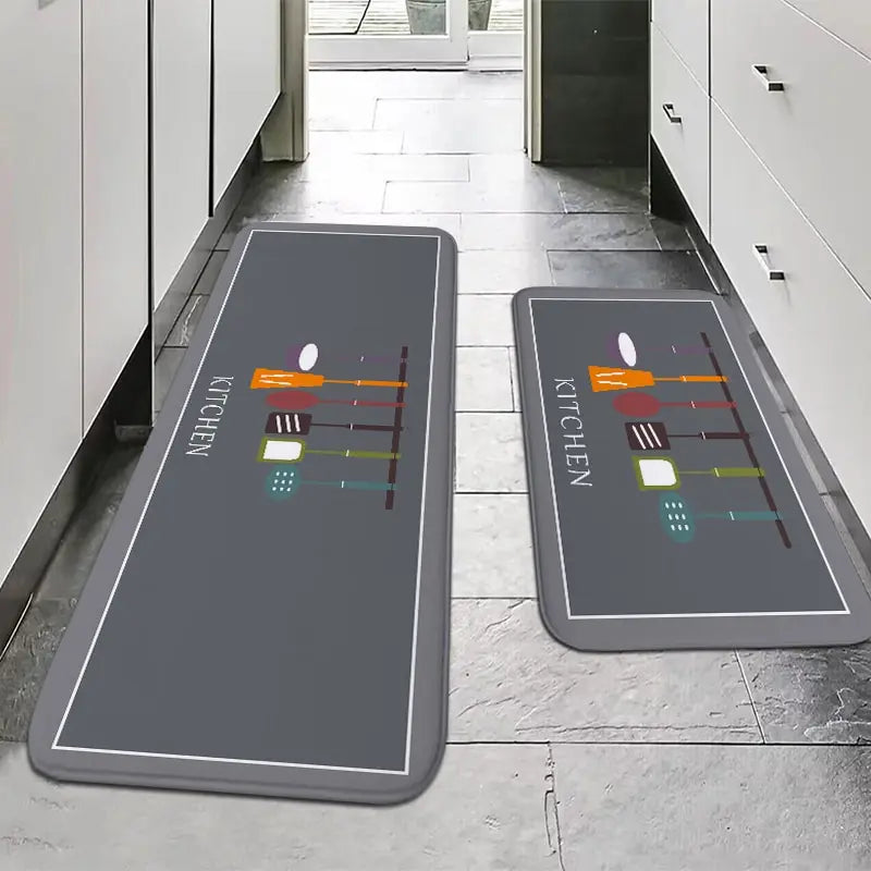 Tapis polyvalent pour cuisine antidérapant et ultra absorbant