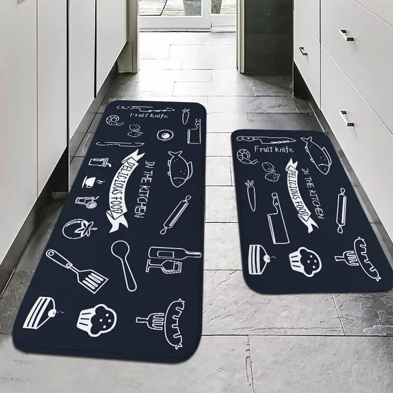 Tapis polyvalent pour cuisine antidérapant et ultra absorbant