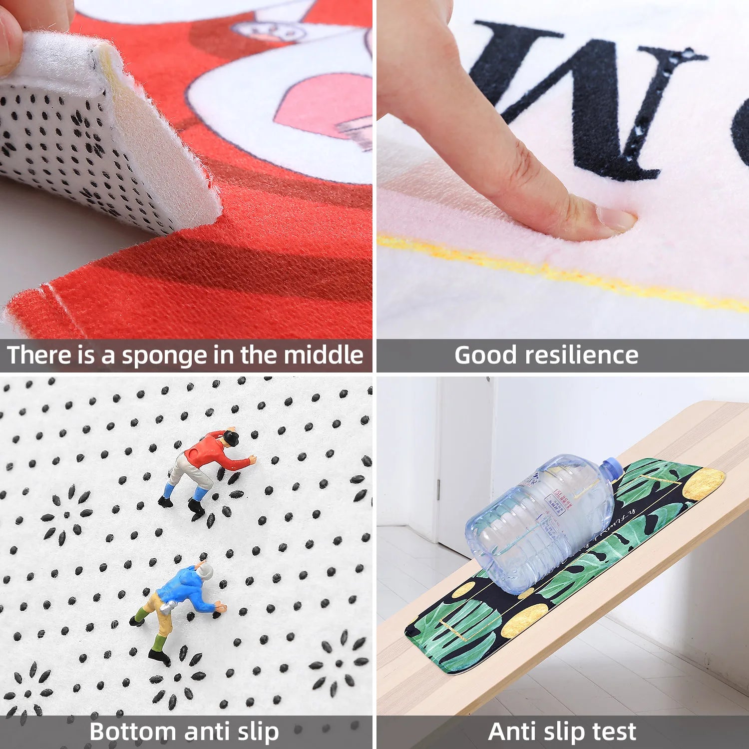 Tapis polyvalent pour cuisine antidérapant et ultra absorbant