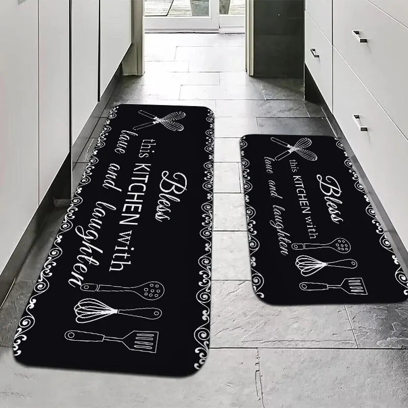Tapis polyvalent pour cuisine antidérapant et ultra absorbant