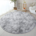 Tapis Rond en Peluche Douce pour Décoration
