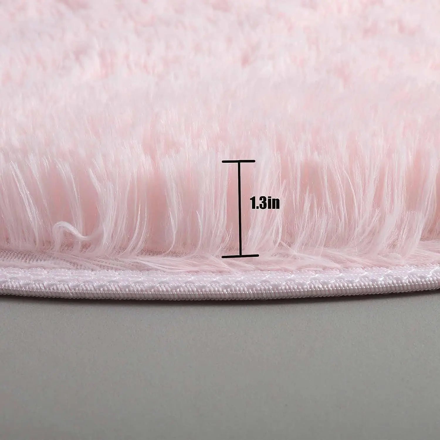 Tapis Rond en Peluche Douce pour Décoration