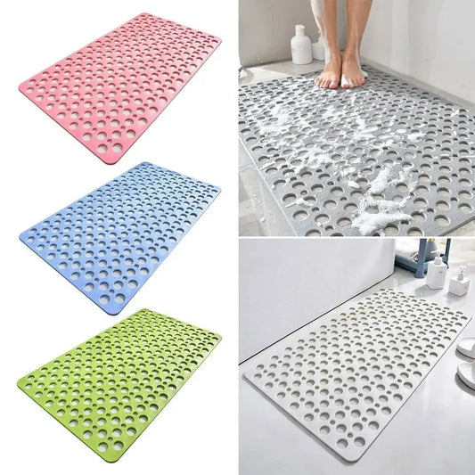 Tapis de Bain Antidérapant avec Trous de Drainage et Ventouses