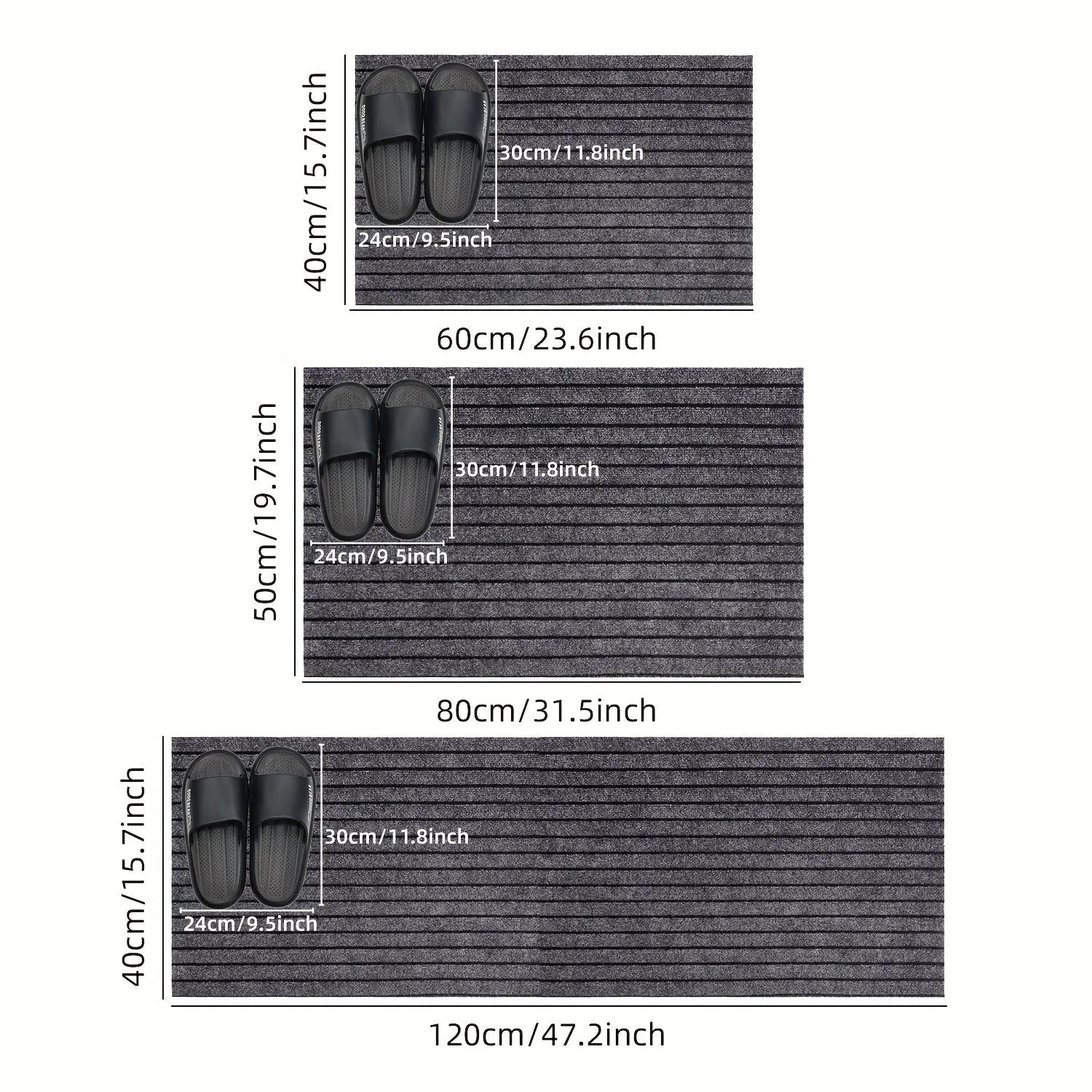 Tapis de Cuisine Carré Minimaliste Antidérapant