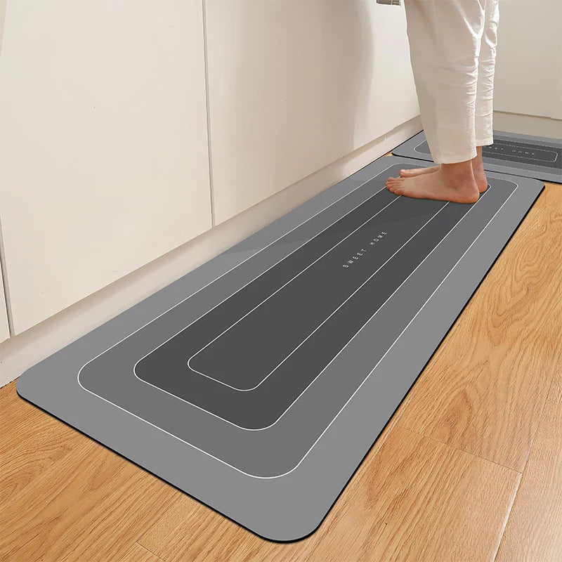 Tapis de Cuisine Imperméable Antidérapant Anti-saleté