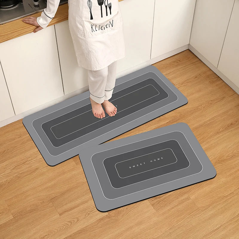 Tapis de Cuisine Imperméable Antidérapant Anti-saleté