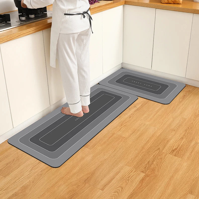 Tapis de Cuisine Imperméable Antidérapant Anti-saleté