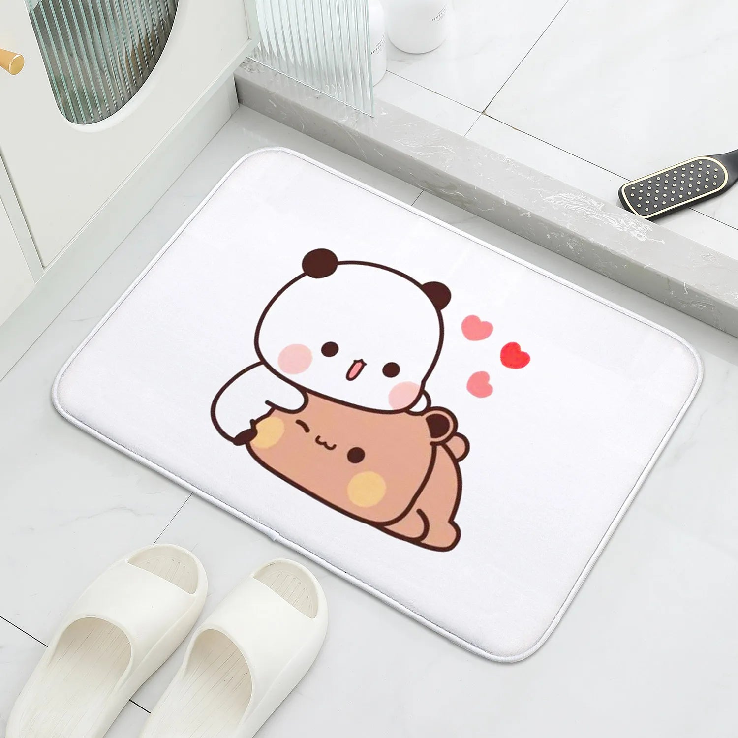 Tapis de Salle de Bain Mignon avec Motif Dessin Animé Antidérapant