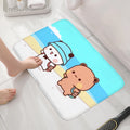 Tapis de Salle de Bain Mignon avec Motif Dessin Animé Antidérapant