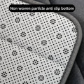 Tapis de Salle de Bain en Velours Antidérapant avec Motif Géométrique en Relief