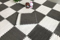 Tapis de Sol Enfant en Peluche Puzzle Doux pour Jeux et Décoration