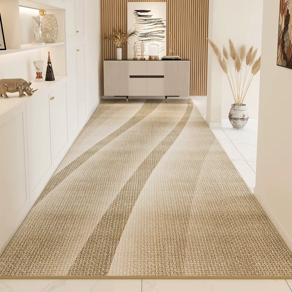 Tapis de couloir anti-poussière résistant à l’usure, long