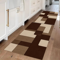Tapis de couloir géométrique antidérapant pour cuisine et chambre