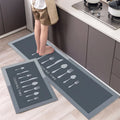 Tapis de Cuisine Minimaliste Imprimé Doux et Antidérapant