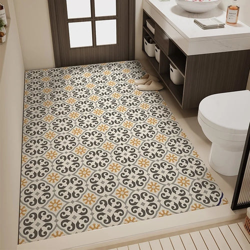 Tapis de Salle de Bain Antidérapant à Séchage Rapide