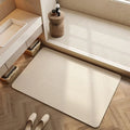 Tapis de Salle de Bain Rectangulaire à Séchage Rapide Antidérapant
