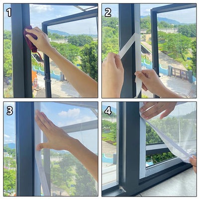 Moustiquaire à Velcro Amovible pour Fenêtre - InsectGuard