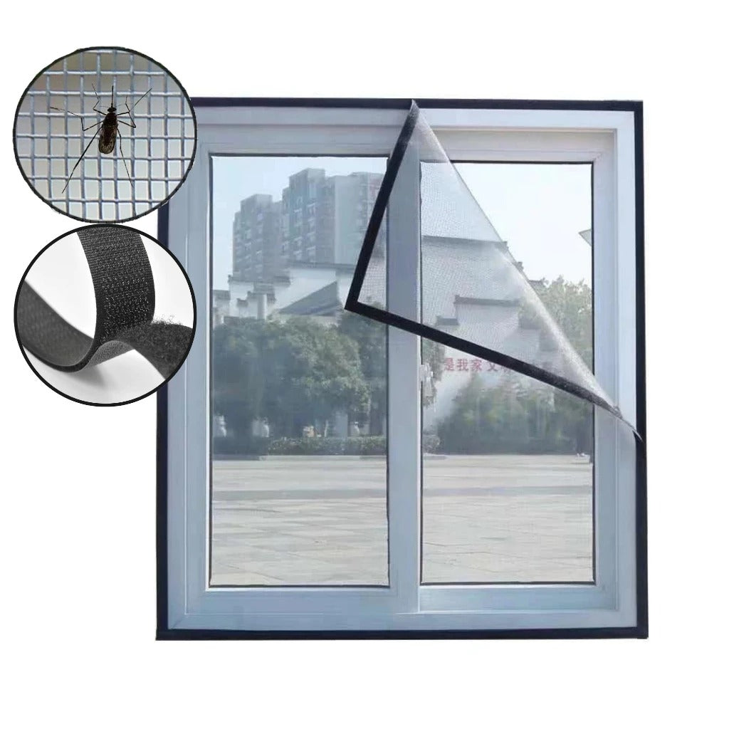 Moustiquaire à Velcro Amovible pour Fenêtre - InsectGuard