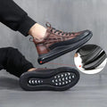 Baskets Elegance 3D en Cuir pour Homme