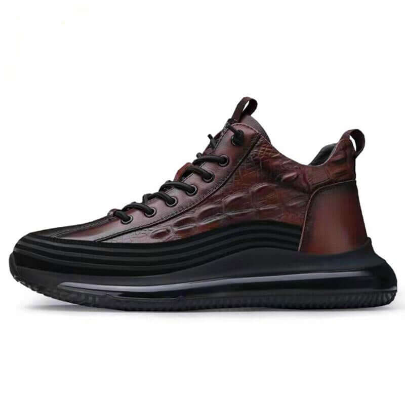 Baskets Elegance 3D en Cuir pour Homme