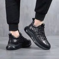 Baskets Elegance 3D en Cuir pour Homme