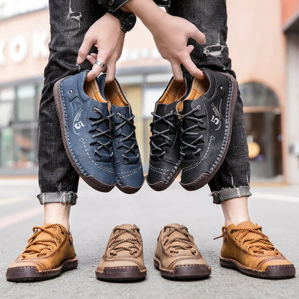 Baskets Mocassin Homme en Cuir - EliteMoc