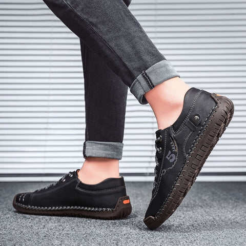 Baskets Mocassin Homme en Cuir - EliteMoc