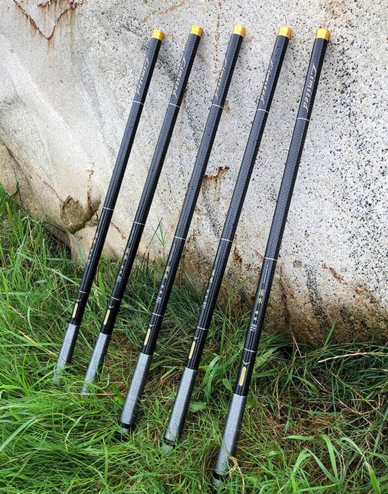 Canne à Pêche Télescopique en Fibre de Carbone Ultra Légère