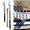 Canne à Pêche Télescopique en Fibre de Carbone avec Moulinet Frein 10kg
