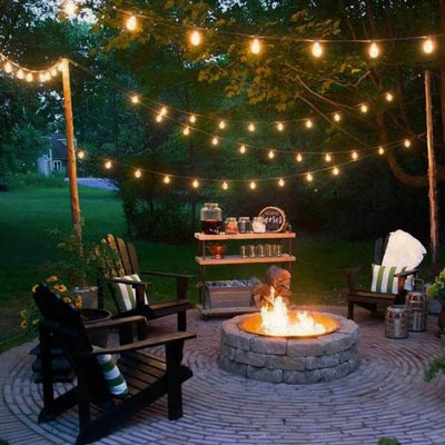 Guirlande Lumineuse avec Ampoules Bivolt Imperméable pour Jardin - GardenLuxe