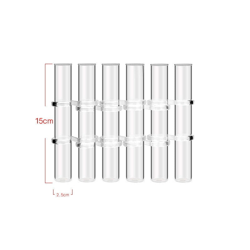 Vase Ajustable en Verre Transparent pour Décoration
