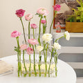 Vase Ajustable en Verre Transparent pour Décoration