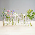 Vase Ajustable en Verre Transparent pour Décoration