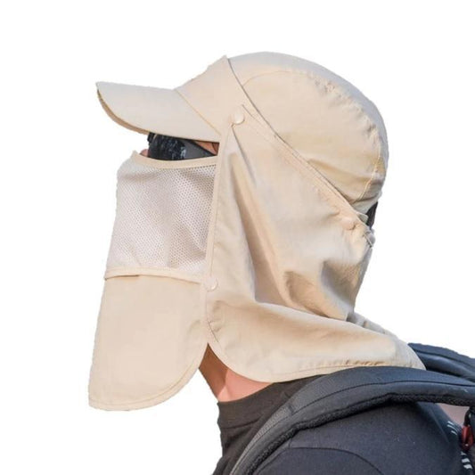 Casquette de Pêche avec Protection UV 4 en 1
