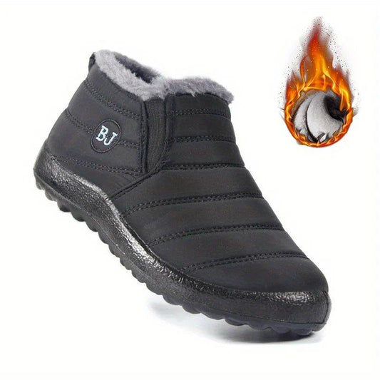 Botte Femme Imperméable avec Doublure en Peluche - Confortable et Chaude pour l'Hiver