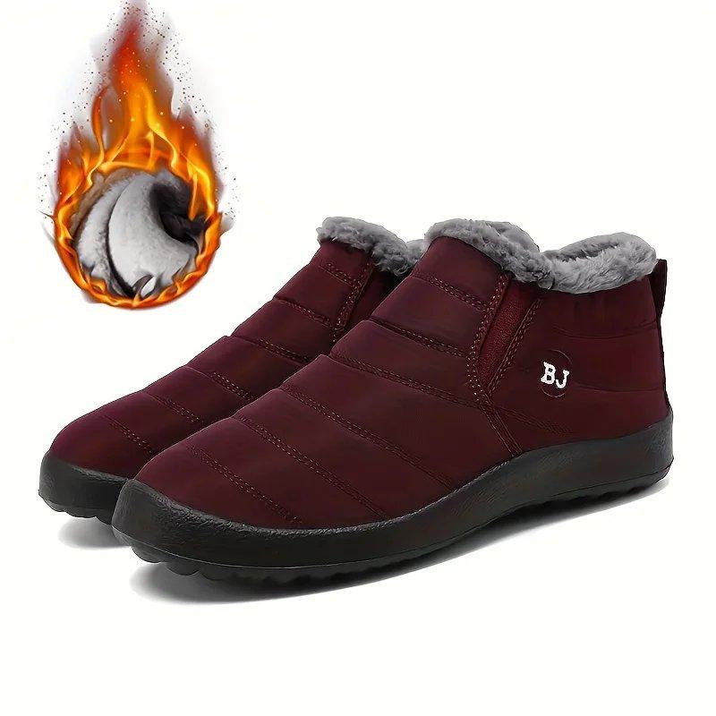 Botte Femme Déperlante avec Doublure en Peluche - Confortable et Chaude pour l'Hiver