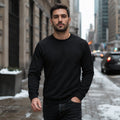 t-shirt-thermique-homme-manches-longues-doublure-polaire-effet-seconde-peau-chaude-style-coreen-pour-hiver - 3