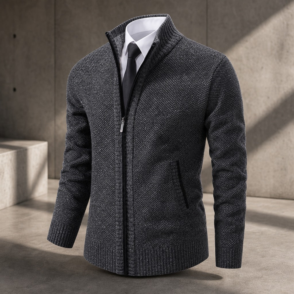 Cardigan Homme Polaire Col Montant 3
