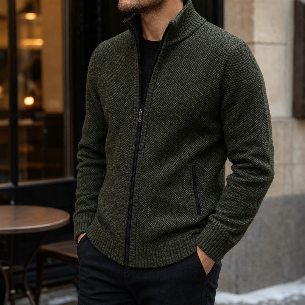 Cardigan Homme Polaire Col Montant 8