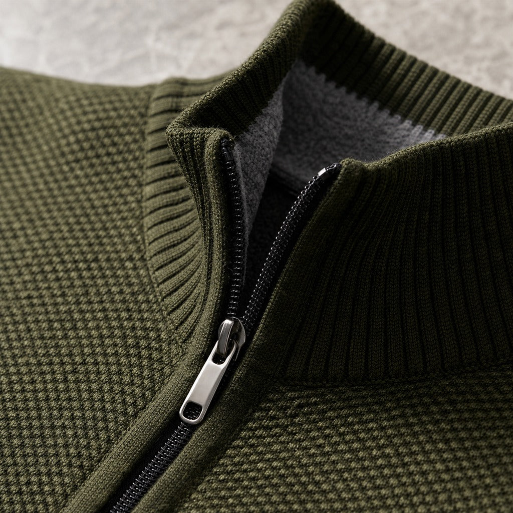 Cardigan Homme Polaire Col Montant 9