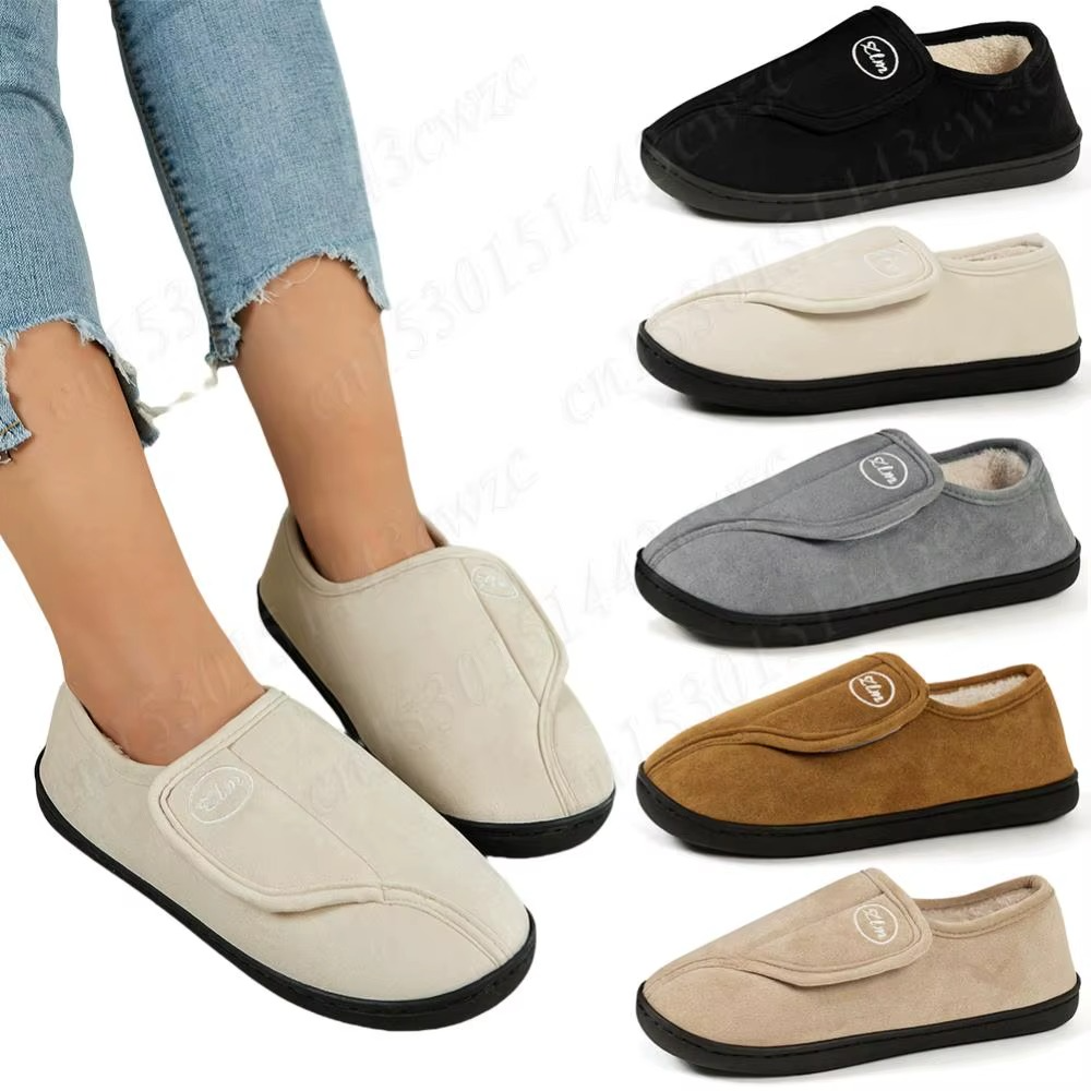 Chaussures Unisexes Effet Daim Doublées à Ouverture Large