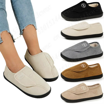 Chaussures Unisexes Effet Daim Doublées à Ouverture Large