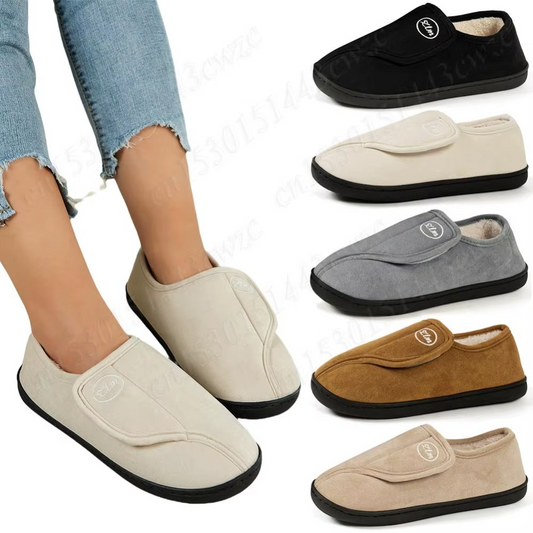 Chaussures Unisexes Effet Daim Doublées à Ouverture Large