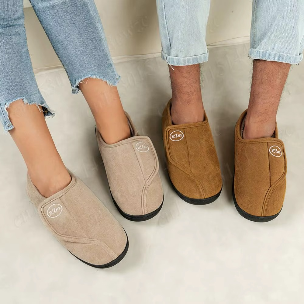 Chaussures Unisexes Effet Daim Doublées à Ouverture Large