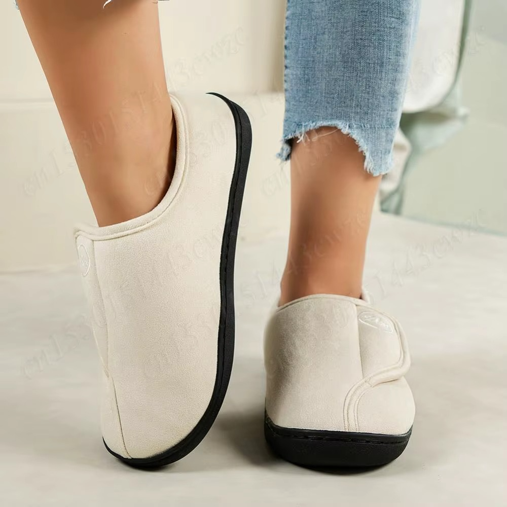 Chaussures Unisexes Effet Daim Doublées à Ouverture Large