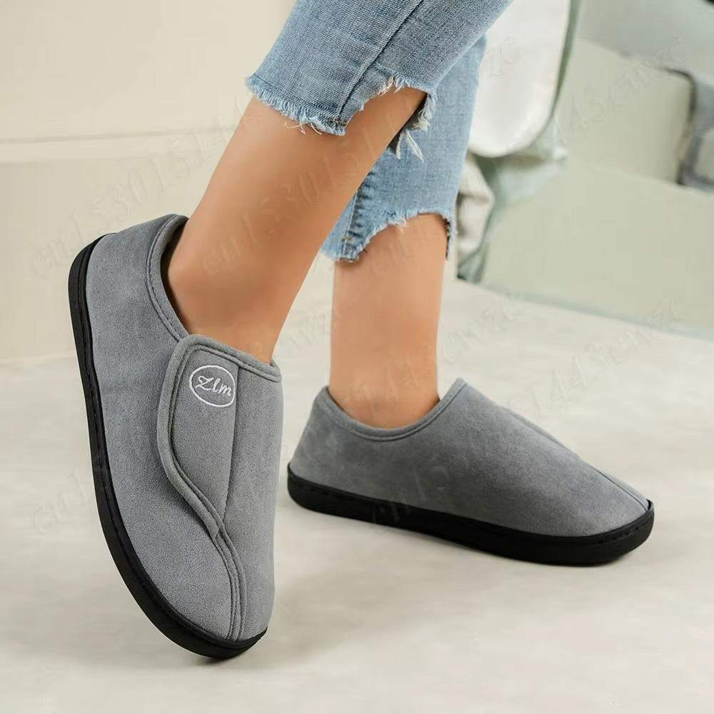 Chaussures Unisexes Effet Daim Doublées à Ouverture Large