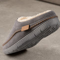Chaussons Homme Peluche Effet Daim 8