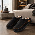 Chaussons Homme Peluche Effet Daim 9