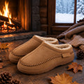 Chaussons Homme Peluche Effet Daim 10
